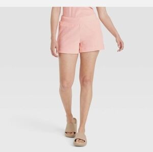 A New Day Women's Mid-Rise Pull-On Shorts Blush Pink 